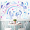 HGDESIGN® Wandtattoo Wandaufkleber Wandsticker Blau Einhorn Regenbogen Kinderzimmer Babyzimmer Kind Baby Junge Mädchen Wanddeko Selbstklebend