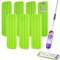 MEXERRIS 7 Pack Reusable Microfibre Mop Pads for Spray Mops - Machine Washable Wet Refills for Hard Wood Floors, Compatible With 13''-15'' Floor Mops