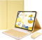 Keyboard Case with Mouse for iPad Air 11 Inch 2024/iPad Air 5th/4th Generation, Case for iPad Air6/Air 5/Air 4 with Keyboard, Candy Slim Detachable Magnetic Keyboard Case with Pencil Holder (Yellow)