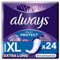 Always Daily Protect Slipeinlagen Damen, Extra Long (24 Binden) Geruchsschutz, atmungsaktiv, flexibel