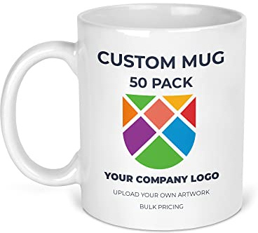 Chicken Craft Custom Printed Mug - Upload Your Own Artwork or Company Logo, Business Promotional Gift, 11oz Ceramic, Company Branded Mug (50)