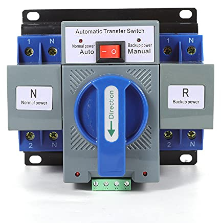 Commutateur de transfert automatique à double puissance pour le ménage 2P 220V 63A interrupteur manuel de secours