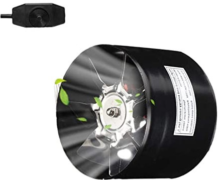 LERORA RV Air Ventilation Ceiling Fan 4 Inch Inline Duct Fan Air Ventilator Metal Pipe Ventilation Exhaust Fan Mini Extractor Bathroom Toilet Wall Fan Without Plug RV Roof Vent Reversible Exhuast Fan