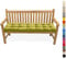 Lsjoaw Bankauflage Bankkissen 170X30X6CM Sitzauflage Sitzkissen Bank Bankpolster Sitzpolster Auflage für Gartenbank Sitzbank & Hollywoodschauke Outdoor/Indoor,Hellgrün