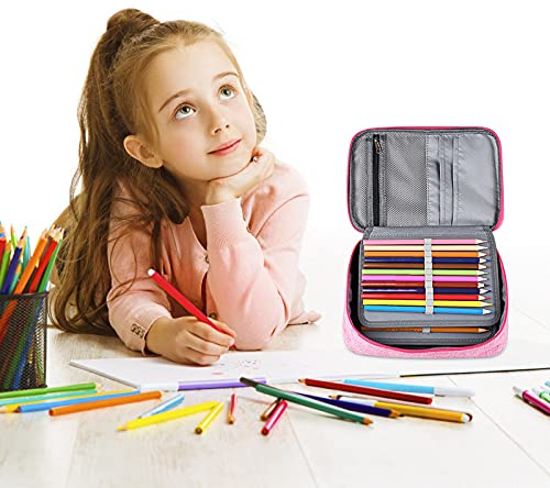 QUINTRA Puppenetui Bleistift Kreativer Kinderbleistift Süße Kaktustasche Schreibwarentasche Büro & Schreibwaren Federschachtel Filz (Pink, One Size)