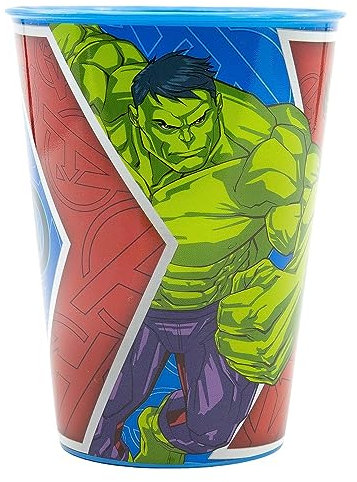 CARTOON Gobelet enfant Avengers Marvel en plastique réutilisable 260 ml BPA Free