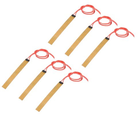 sourcing map Heater Film Heating Plate, 24V 9W Polyimide Heat Pad, Adhesive PI Heater Elements Film 100mmx12mm Heater Strip for Constant Temperature, Pack of 6