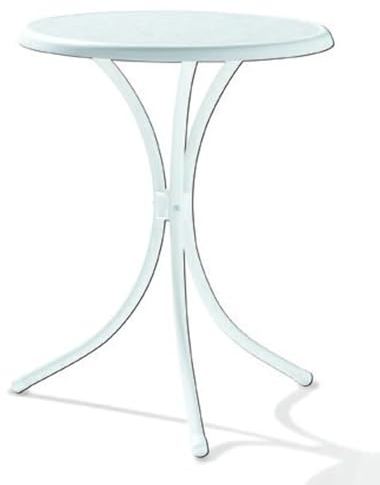 möbelando Bistrotisch >100/W KT< in Marmor weiß, mecalit®-PRO - 72x60cm (HxD)