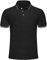 Djtnzdm Mens Polo Short Sleeve Breathable Summer Elegant Performance Casual Tops Designer Polo Shirts for Men XXL Black