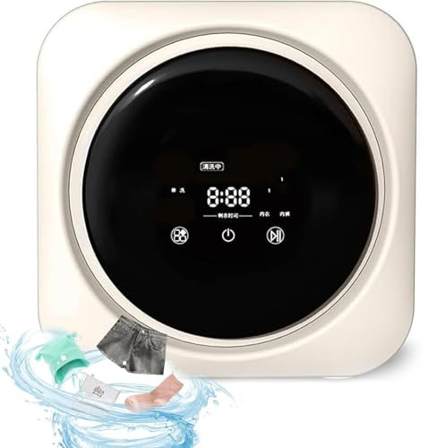 FJYAWEN 170w/3.5l Mini Washing Machine with Dryer, All-in-One, Portable Electric Clothes Dryer, Fully Automatic, For Personal Underwear, Suitable for Apartment, Home, Dormitory, Wallhanging
