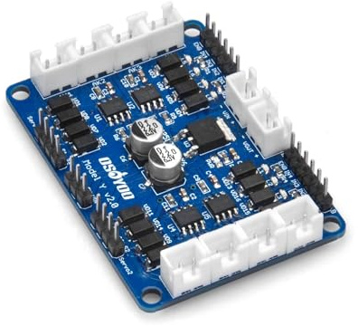 OSOYOO Model Y 4-Kanal H-Bridge Motor Driver Controller Board Modul Schrittmotor DC Dual H-Brücke für Arduino Smart Car Power UNO Mega2560