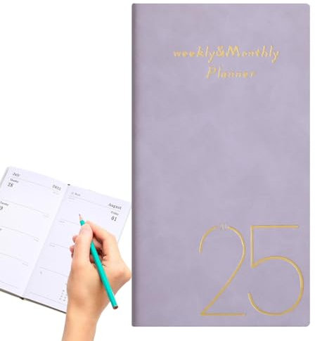 Buerfu Terminkalender 2025 Wochenkalender - Tages-, Wochen- und Monatskalender - Vertikales Kalenderbuch, Terminkalender, Terminkalender 2025 für Zeitmanagement