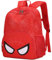 JIANYA Kleinkind-Rucksack für Mädchen und Jungen, kleiner Vorschulrucksack für Kinder mit Brustgurt, Superhelden-Spinne, Rot, Größe M (US)