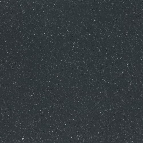Black Speckled Effect Anti Slip Contract Commercial Vinyl Flooring for Usage in Kitchen, Garage, & Hospitals with 2.0mm Thickness -2m(6'6) X 2m(6'6)-4m²