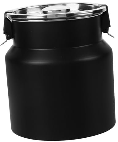 Cabilock Recipiente con Cierre de Metal Jarra Pequeña con Hebilla Tarro de Almacenamiento de Cocina para Cereales Té Y Café