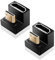 LUIRSAY Mini HDMI auf HDMI Winkel, 2PCS 8K@60Hz, 48Gbps UHD2.1, 180 Grad Adapter für Kamera/Laptop/Tablet/HDTV/Projektor
