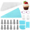 120 pièces Poches à Douilles, Poche à douille avec embouts,Poche a Douille Patisserie, 12 Douilles en Inox, pour Deco Gateau, Cupcake, Pâtisserie