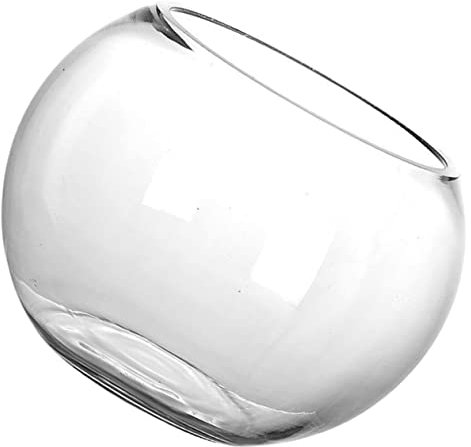 Ciieeo Glass Fish Tank Extra Large Goldfish Bowl Globe Fish Bowl Clear Bubble Vase Desktop Clear Aquarium Stackable Aquarium Gravel Clear Vase Small Aquarium Tank Vacuum Tanks Transparent