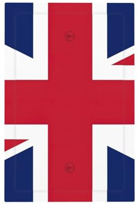 Uk Flag Print Switch Plate Cover Decorative, 3x5 Inch For Toggle Light Wall Outlets Plates