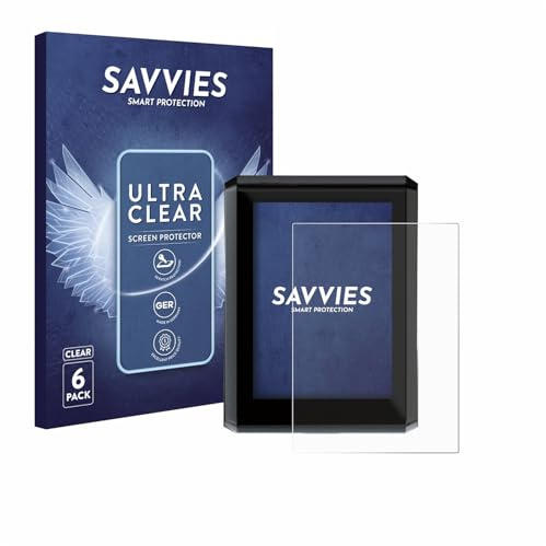 Savvies Schutzfolie für Shimano SC-EN610 | 6 Stück Transparenter Displayschutz Made in Germany Ultra-Klar Displayschutz-Folie