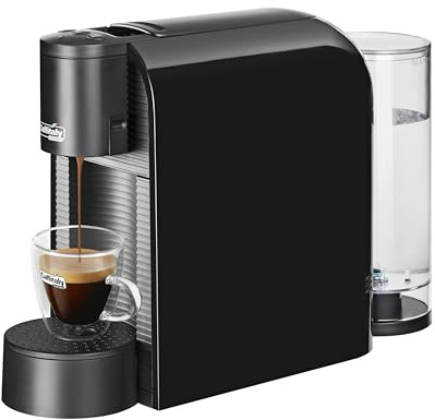 Caffitaly S36 Volta Cafetera de Cápsulas, compacta, rápida y silenciosa, encendido rápido, apagado automático, 3 Botones programables paras la dosificación. (Negra)