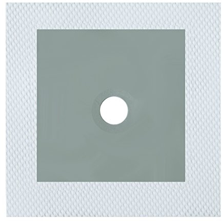 BEHA Wandmanschetten, Dichtmanschetten 120mm x 120mm, Loch Ø 16mm, zur Abdichtung von Rohranschlüssen