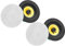 Pronomic 2er Set CLS-540 WH High-End Gewebe Einbaulautsprecher (2-Wege Decken-Lautsprecher Box, 5,25/133 mm Woofer, 0,75/19 mm Tweeter, 40/160 Watt RMS/Peak, Equalizer, Frequenzweiche) weiß