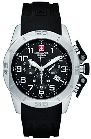 Swiss Alpine Military Herren Uhr Chrono 7063.9837SAM Silikon