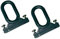 TENDAGGIMANIA Ganci per Tende da Sole Esterno 1 COPPIA - Completi di viti di fissaggio - Colore NERO - Accessori occhielli per tende da sole Tempotest in PVC Resistente
