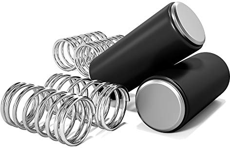 Gewichte 2er Set + 4 Federn für Springseil | 2 Extra Weights aus Stahl 100g inkl. Federn für festen Halt im Griff | Double Unders, Workout, Profi Sport, Boxen, Spare Parts