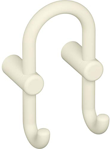 HEWI 801.90B040 99 Mantelhaken 801.90.040 Breite 100 mm, Höhe 165 mm, Polyamid, Farbe: Reinweiß Matt