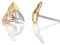 Keltische Trinity Ohrstecker aus Irland - Silber - Gold - Roségold & Kristall