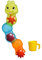 Simba 104010026 - ABC Wasserparcour Raupe, Badewannenspielzeug, 3 Teile, mit Füllbecher, 10cm, Wasserspaß, Babyspielzeug, ab 2 Jahren