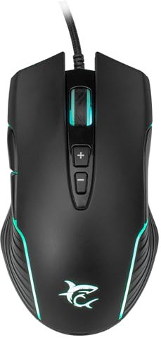 White Shark Mouse Gaming 6400 Dpi GM-5003 AZARAH RGB Nero Nero