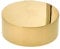 2 Dia. Polished Brass End Cap for 2 O.D. Rail Tubing - 1 Pack