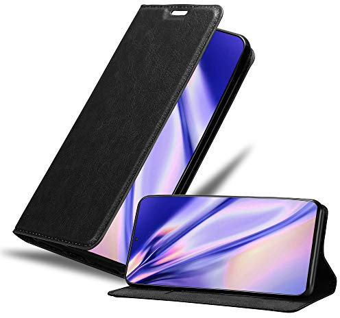 Cadorabo Hülle kompatibel mit Samsung Galaxy Note 20 Ultra aus Kunst Leder Flip Klappbare Stoßfeste Magnetische [Standfunktion] [Kartenfächern] Cover Hülle für Galaxy Note 20 Ultra Tasche in Schwarz