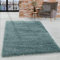 HomebyHome Shaggy Teppich 300x400 cm XXL für Wohnzimmer - Shaggy Teppich Hochflor Aqua Blau Extra Weich und Flauschig - Langflor Groß Teppiche für Schlafzimmer, Esszimmer, Küche, Flur - Carpet, Halı