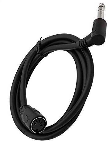 INNOV8 MIDI Din 5-polige Buchse auf 6,35 mm (1/4 Zoll) Stecker TRS Stereo-Audiokabel für MIDI auf 6,35 mm Adapter für Lautsprecher, Verstärker, Mixer auf MIDI Keyboard, Synthesizer Gitarre – (1,5 m)