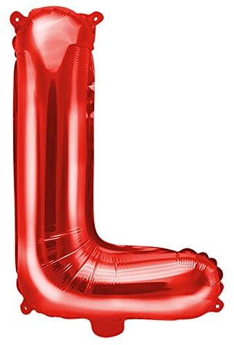 Folienballon Buchstabe L in Rot 35cm