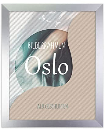 BIRAPA Fotorahmen Oslo 90x180 cm Bilderrahmen in Alu geschliffen Posterrahmen