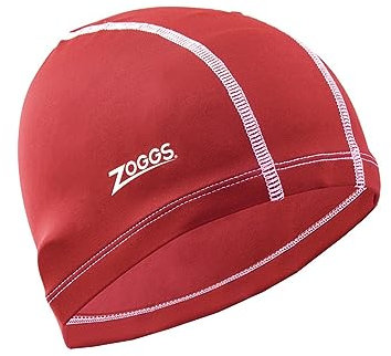 Zoggs Nylon-Spandex Cap Schwimmkappe, Erwachsene, Unisex, Rot (Rot), Einheitsgröße