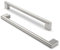 FURNIWARE 5 piezas manija de gabinete, distancia de orificio de 256 mm, manijas de muebles de acero inoxidable, tiradores de armario, manija de gabinete de cocina,níquel cepillado