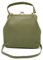 Retro Lederhandtasche - Zoe, Damen Schultertasche und Umhängetasche im Vintage Stil (pastelgrün)
