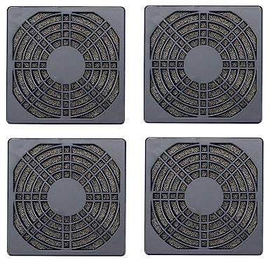 UTALIND 4 Pcs Computer Fan Dust Filter Cover 80x80mm Fan Filter Grill Cooling Fan