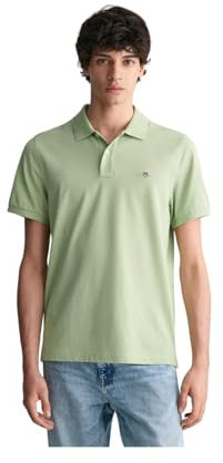 GANT Mens Piqué Polo Shirt Milky Matcha M