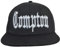 Compton Snapback Mütze schwarz weiß bestickt Baumwolle, Schwarz Weiß Baumwolle, Einheitsgröße
