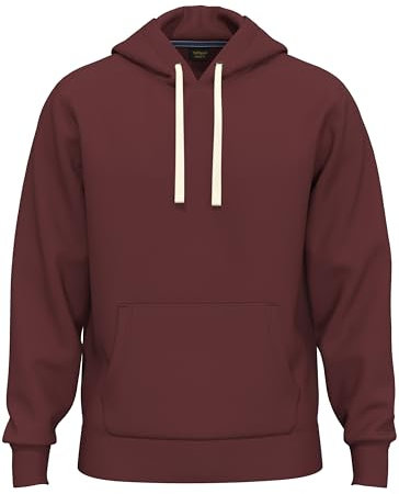 SoftSpun- Midweight Hoodies For Men Uk Pullover Hooded Sweatshirt | Ultra Soft Mens Hoodies Year-Round Tops Preshrunk Jumper Winter Warm Cotton Plain Burgandy Hoodie Men | Mens Fleece Lined Hoodie