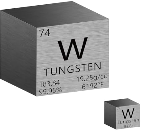 Kahdsvby 2-Teiliger Wolframwürfel, Reines Metall mit Hoher Dichte, Würfel mit Hoher Dichte, Dichtewürfel Wie Abgebildet, Metall für Elements Collections Lab.für Lehrer