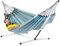 The Relax Company - Hängematte Sounds of Sweden mit metallgestell - Blau, Grau - 350x160 cm - Belastbarkeit 160kg