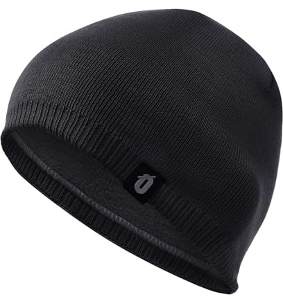 Mütze,Solide Hell Glatt Langlebig Gefüttertes Warm Fleece Strickmütze für Laufen,Radfahren, Schädel,Ski,Joggen,Wandern für Herren Damen Winter